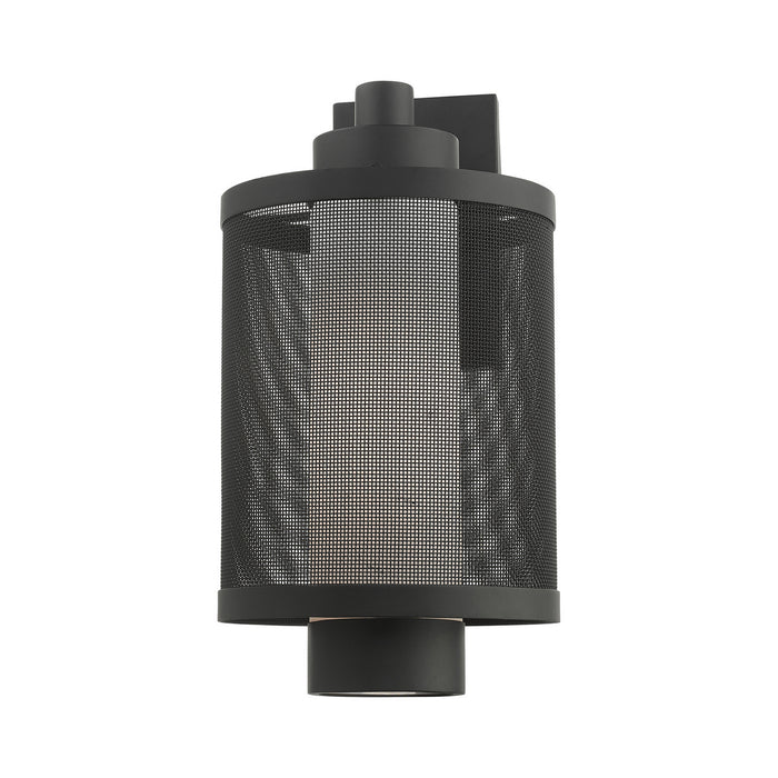 One Light Outdoor Wall Lantern from the Nottingham collection in Textured Black finish