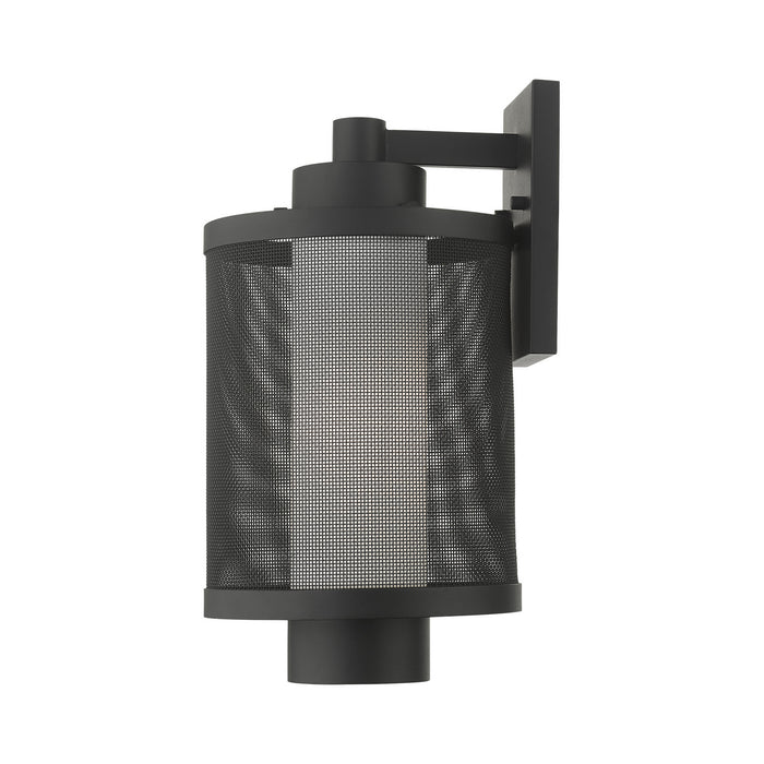 One Light Outdoor Wall Lantern from the Nottingham collection in Textured Black finish