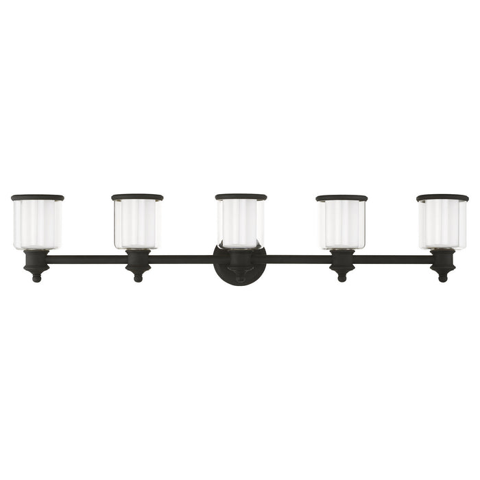 Five Light Vanity from the Middlebush collection in Black finish