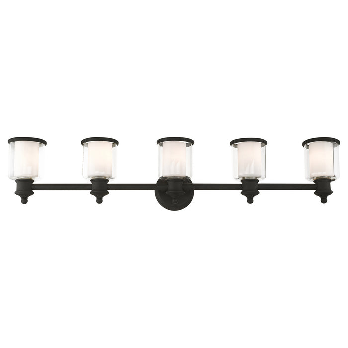 Five Light Vanity from the Middlebush collection in Black finish