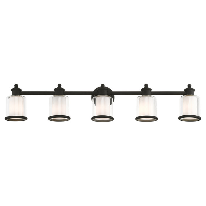 Five Light Vanity from the Middlebush collection in Black finish