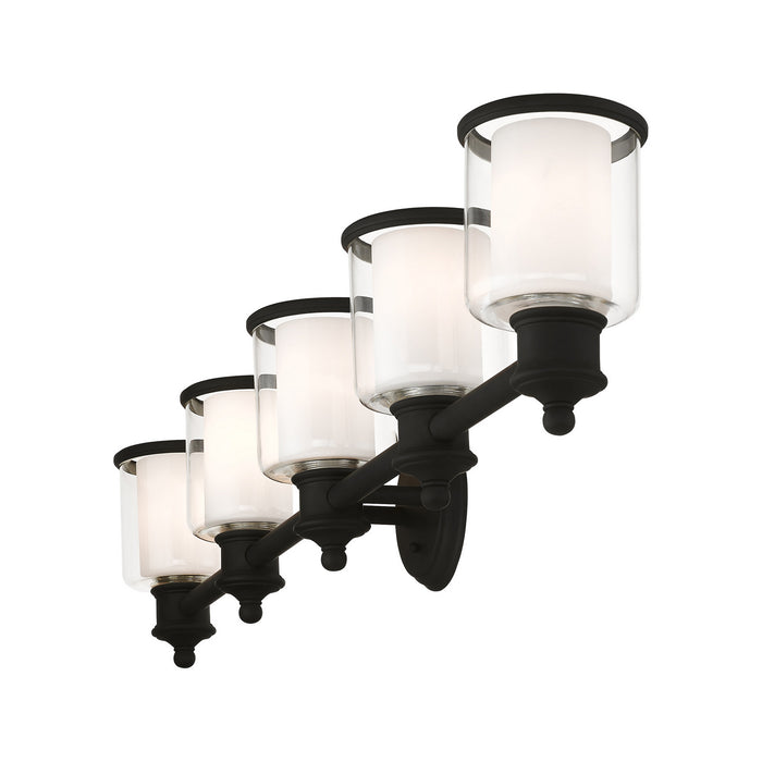 Five Light Vanity from the Middlebush collection in Black finish