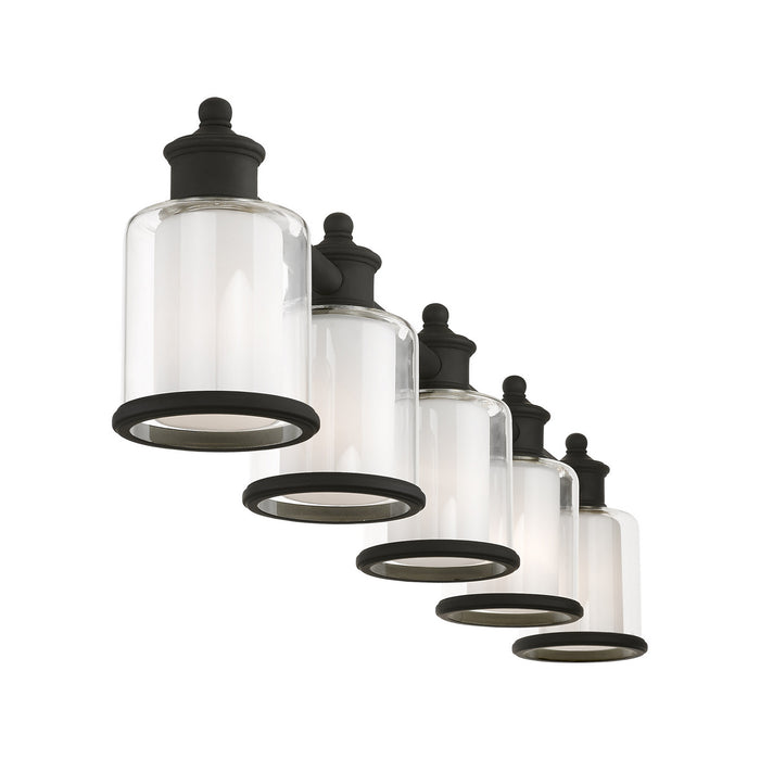 Five Light Vanity from the Middlebush collection in Black finish