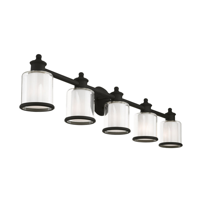 Five Light Vanity from the Middlebush collection in Black finish