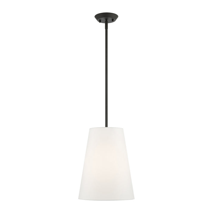 One Light Pendant from the Prato collection in Black finish
