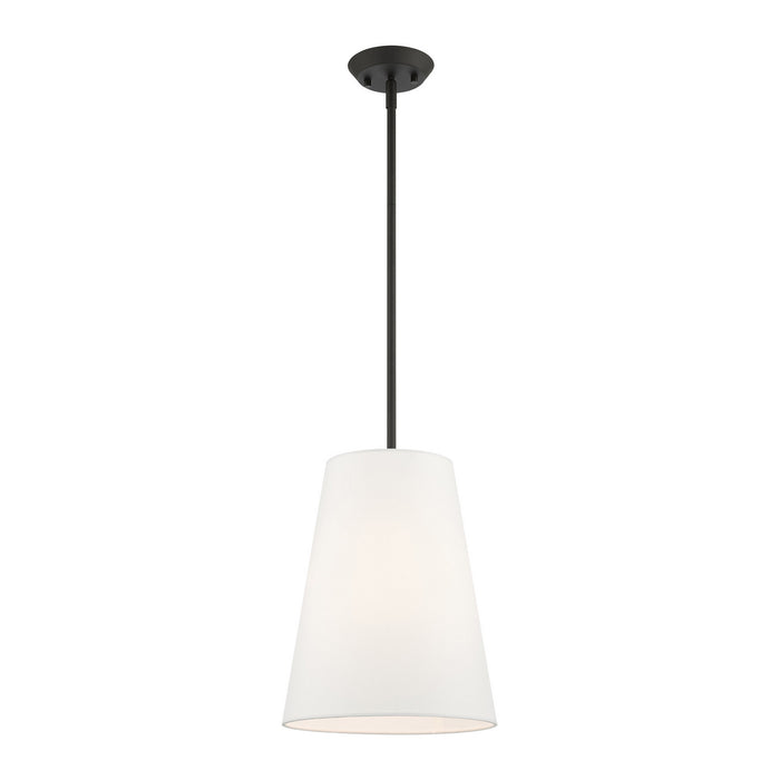 One Light Pendant from the Prato collection in Black finish