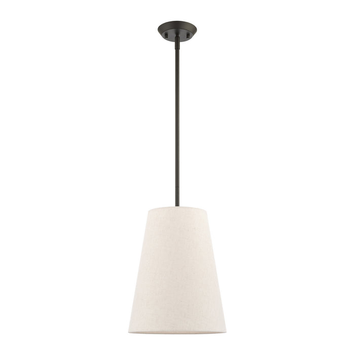One Light Pendant from the Prato collection in Bronze finish