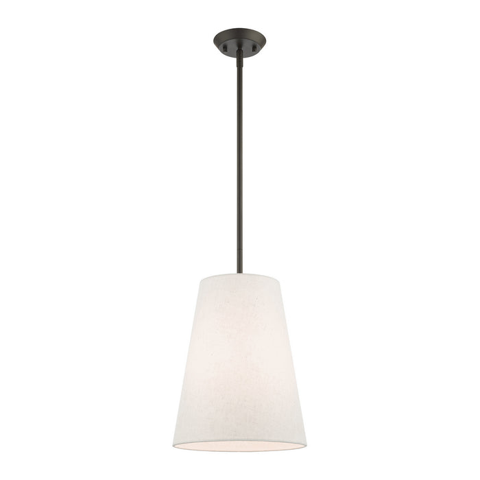 One Light Pendant from the Prato collection in Bronze finish