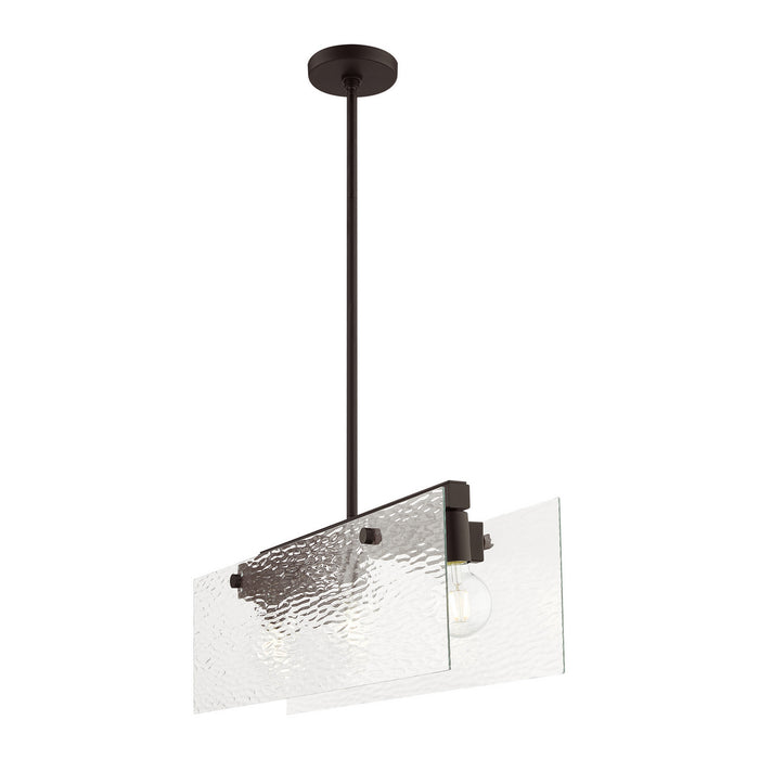 Three Light Chandelier from the Ashcroft collection in Bronze finish