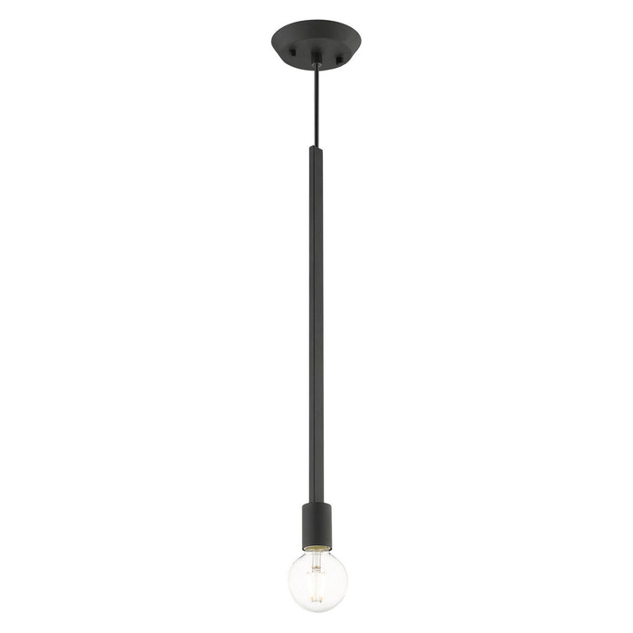 One Light Pendant from the Prague collection in Black finish