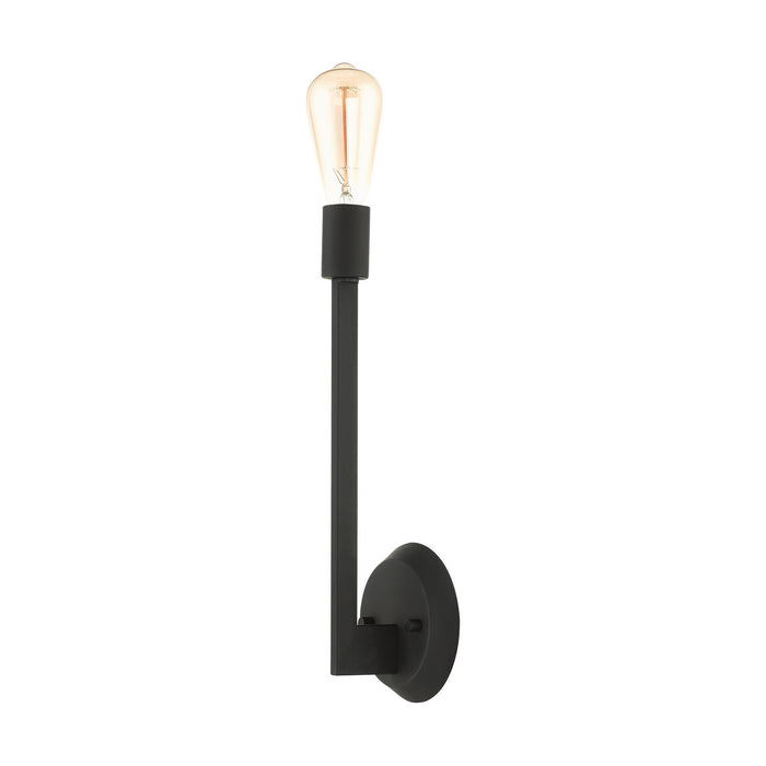 One Light Wall Sconce from the Prague collection in Black finish