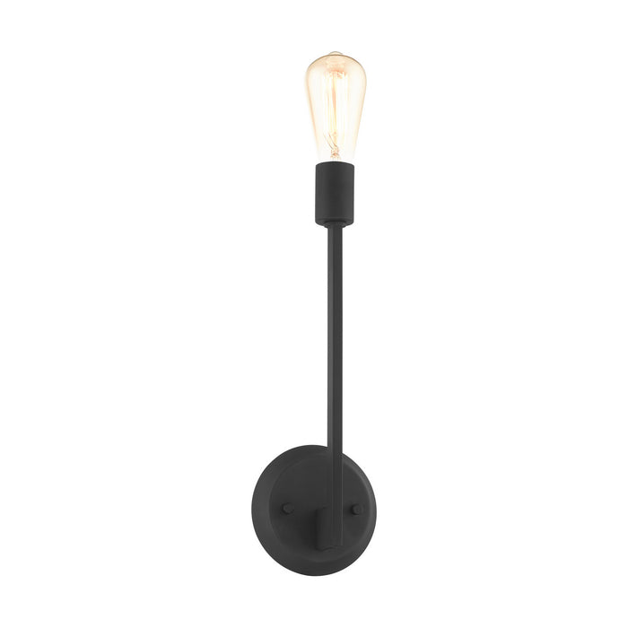 One Light Wall Sconce from the Prague collection in Black finish