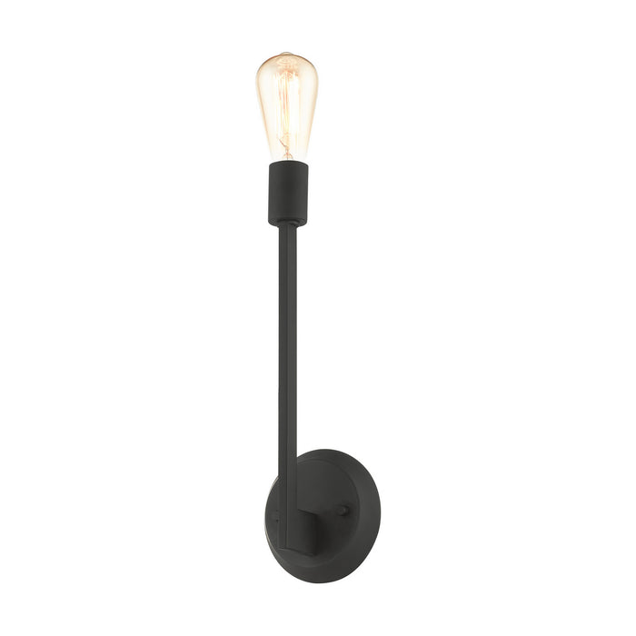 One Light Wall Sconce from the Prague collection in Black finish