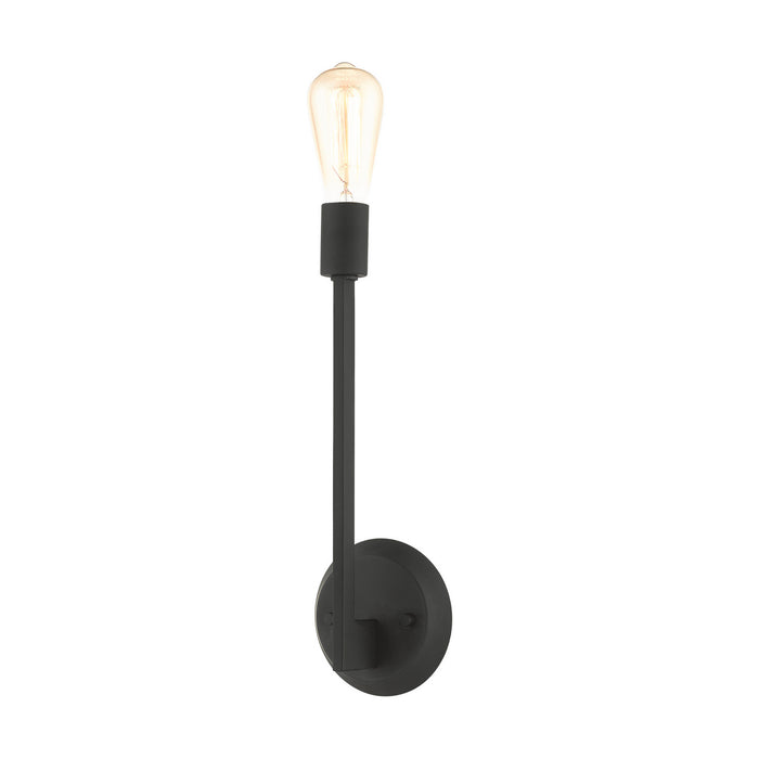One Light Wall Sconce from the Prague collection in Black finish
