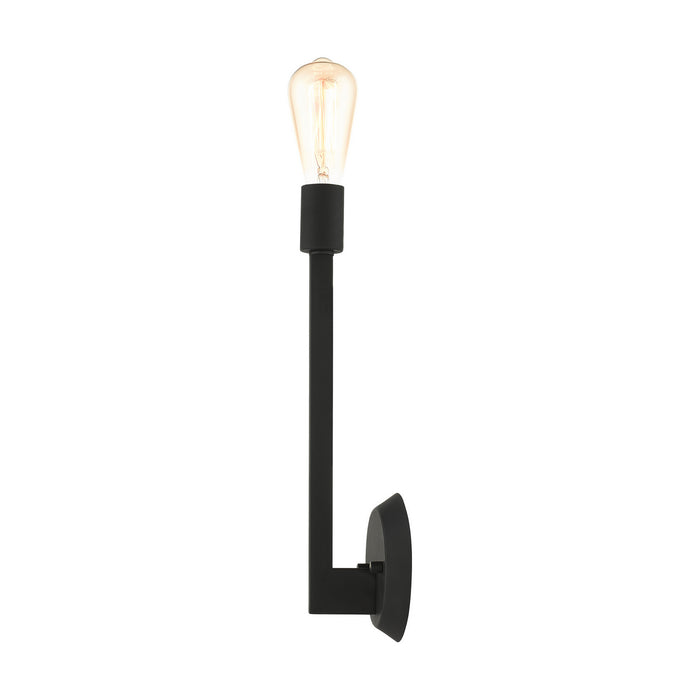 One Light Wall Sconce from the Prague collection in Black finish