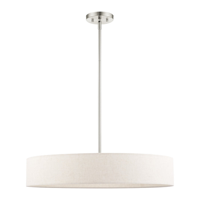 Five Light Pendant from the Venlo collection in Brushed Nickel finish