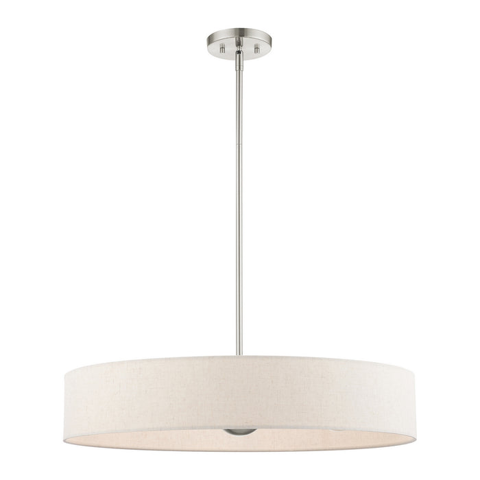 Five Light Pendant from the Venlo collection in Brushed Nickel finish