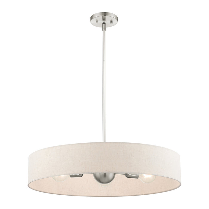 Five Light Pendant from the Venlo collection in Brushed Nickel finish