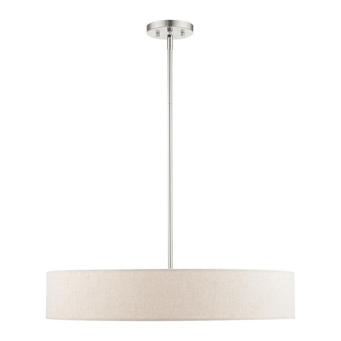 Five Light Pendant from the Venlo collection in Brushed Nickel finish