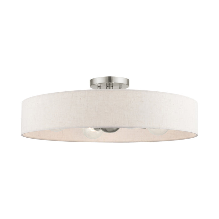 Four Light Semi Flush Mount from the Venlo collection in Brushed Nickel finish