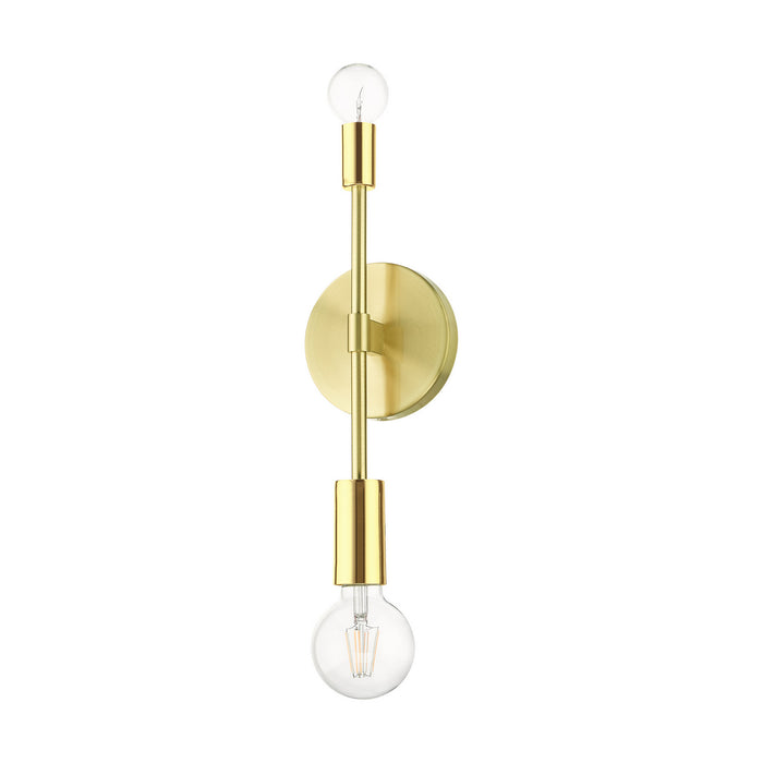 Two Light Wall Sconce from the Blairwood collection in Satin Brass finish