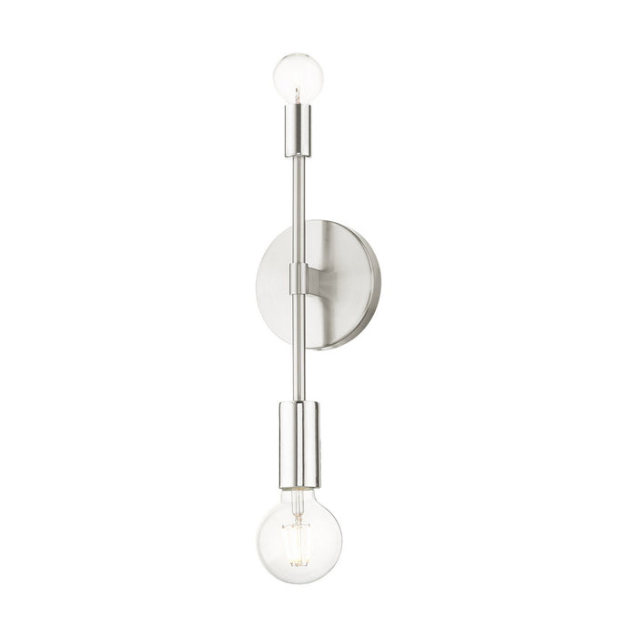 Two Light Wall Sconce from the Blairwood collection in Brushed Nickel finish