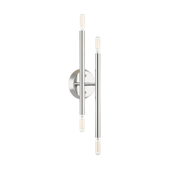Four Light Wall Sconce from the Soho collection in Polished Chrome finish