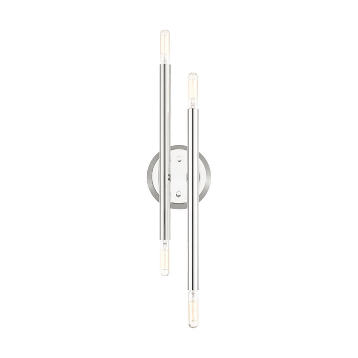 Four Light Wall Sconce from the Soho collection in Polished Chrome finish