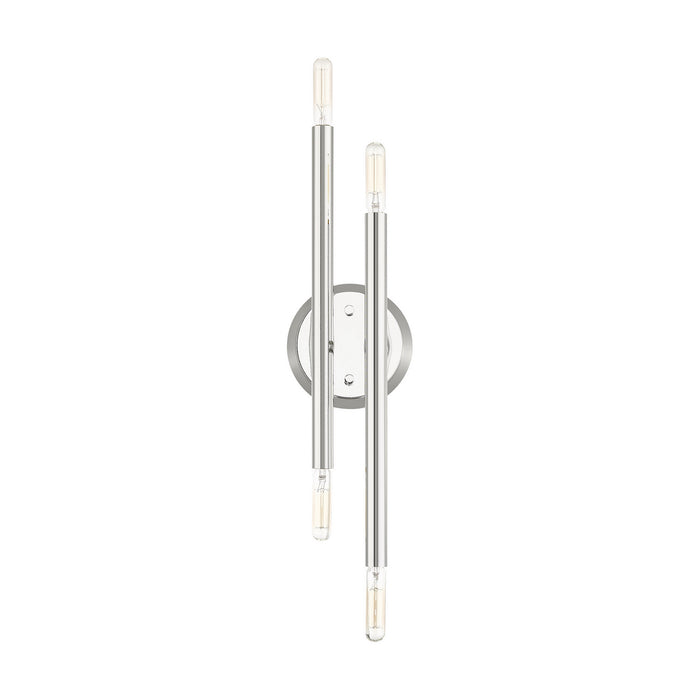 Four Light Wall Sconce from the Soho collection in Polished Chrome finish