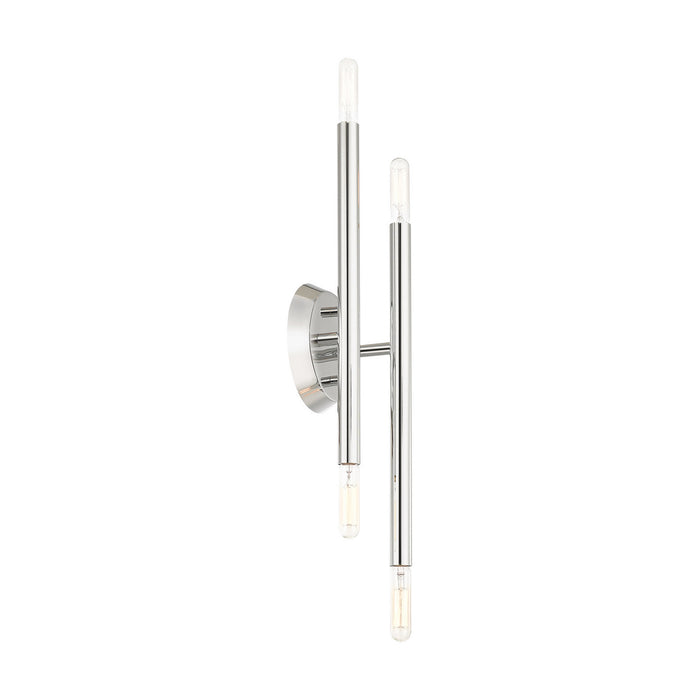 Four Light Wall Sconce from the Soho collection in Polished Chrome finish
