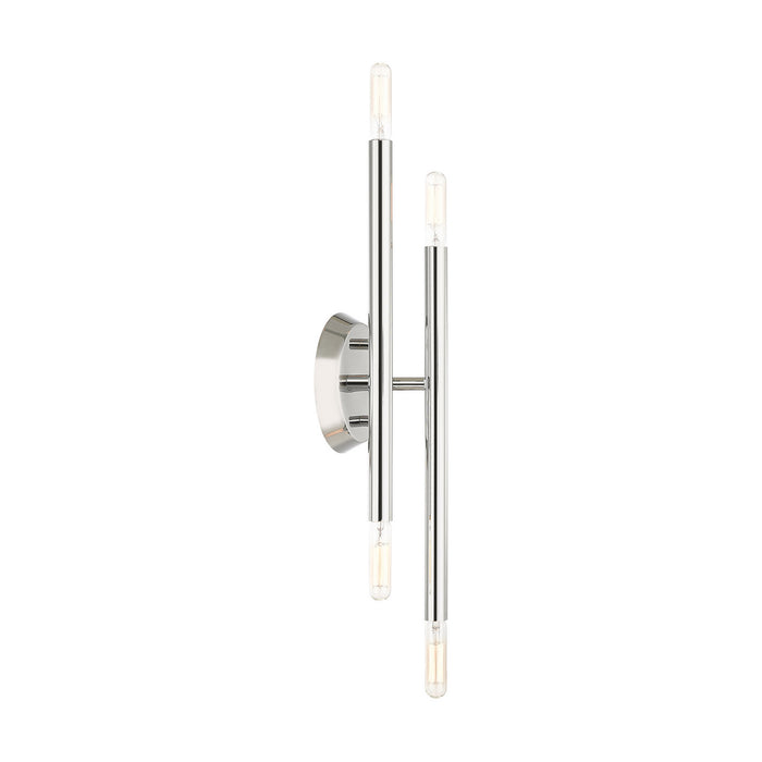 Four Light Wall Sconce from the Soho collection in Polished Chrome finish