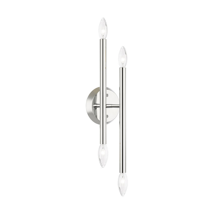 Four Light Wall Sconce from the Soho collection in Polished Chrome finish