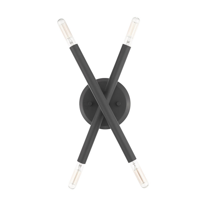 Four Light Wall Sconce from the Soho collection in Scandinavian Gray finish