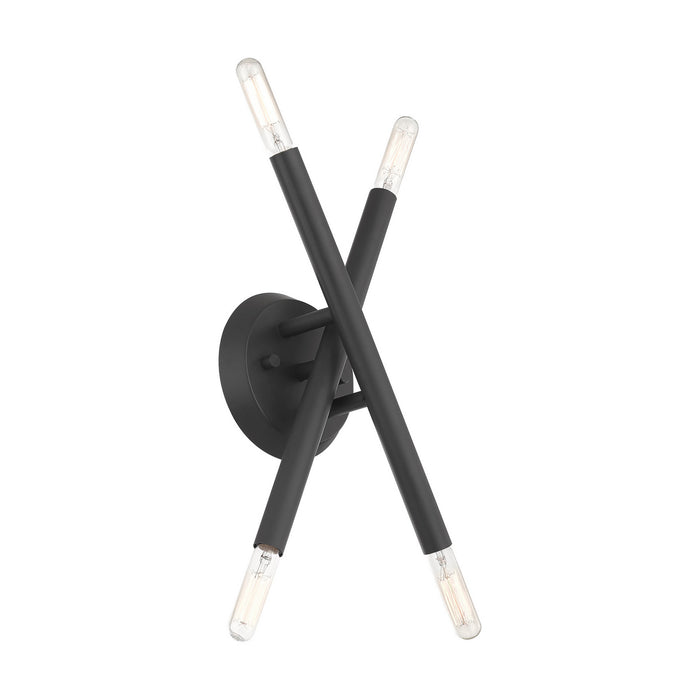 Four Light Wall Sconce from the Soho collection in Scandinavian Gray finish