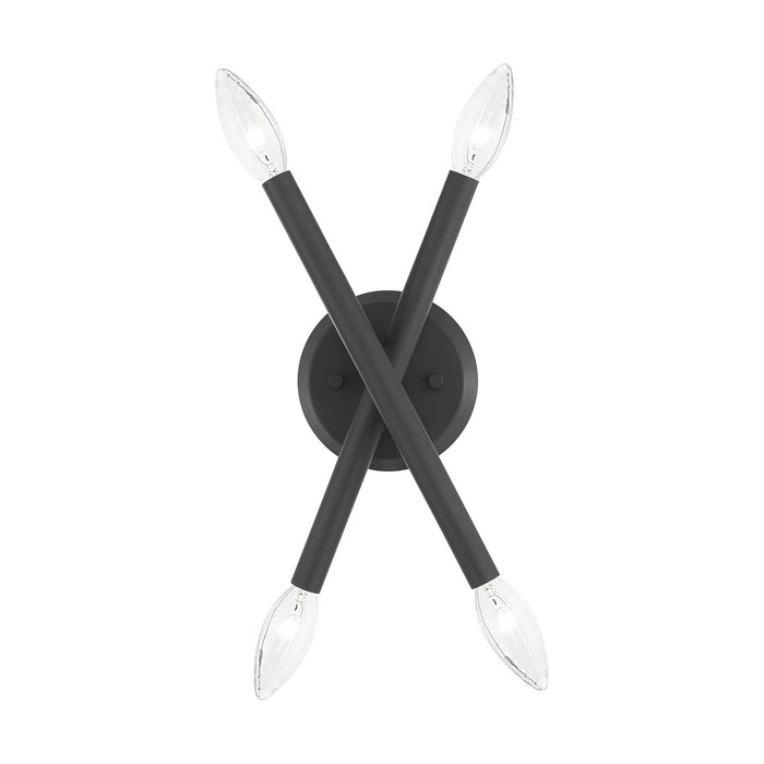 Four Light Wall Sconce from the Soho collection in Scandinavian Gray finish