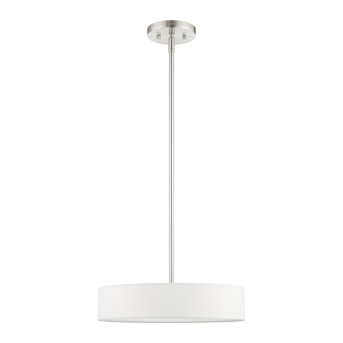 Four Light Pendant from the Venlo collection in Brushed Nickel finish