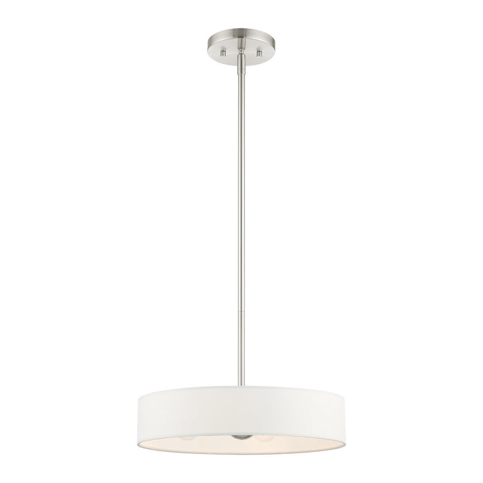 Four Light Pendant from the Venlo collection in Brushed Nickel finish