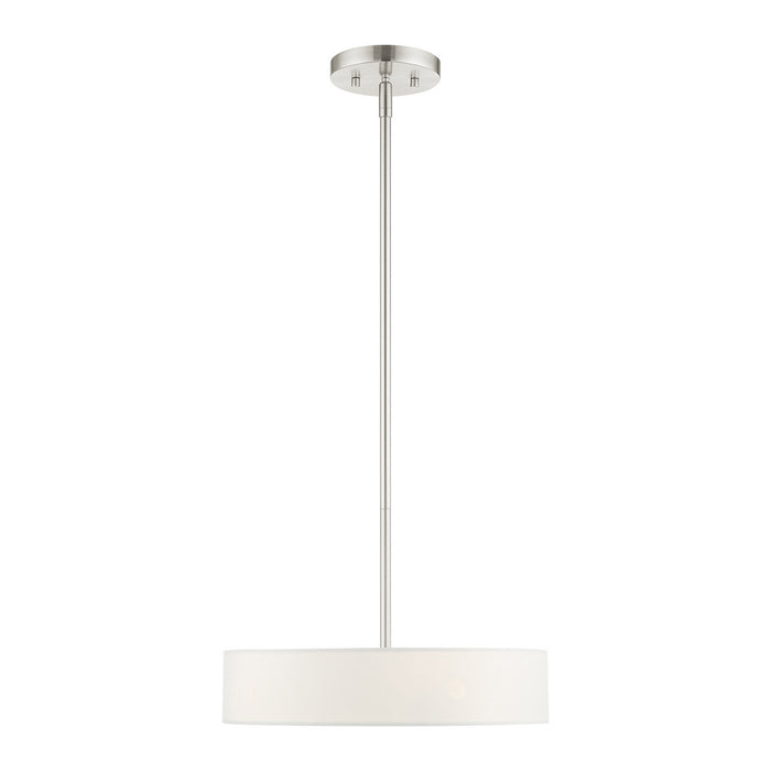 Four Light Pendant from the Venlo collection in Brushed Nickel finish