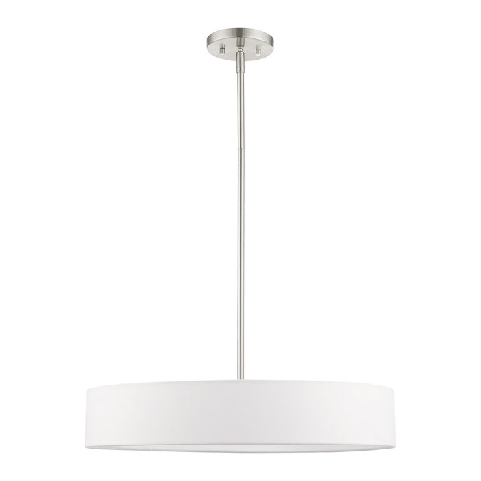 Four Light Pendant from the Venlo collection in Brushed Nickel finish