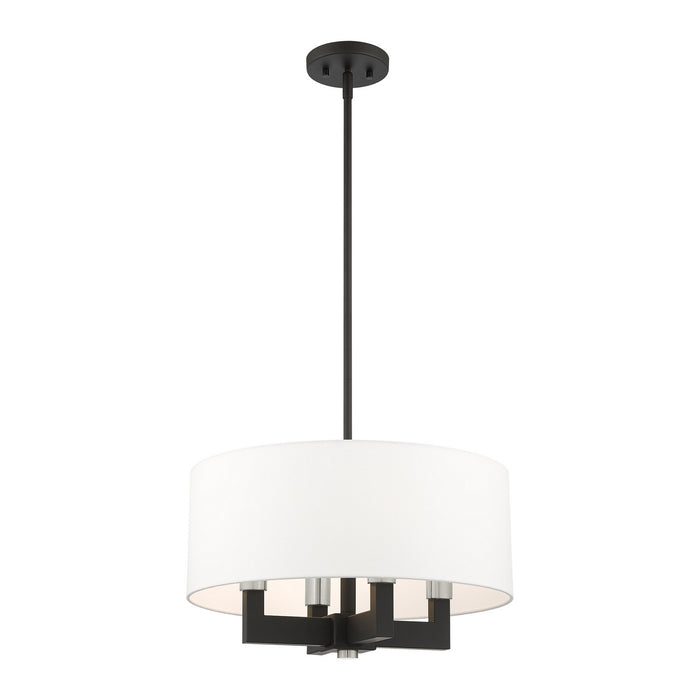 Four Light Chandelier from the Cresthaven collection in Black finish