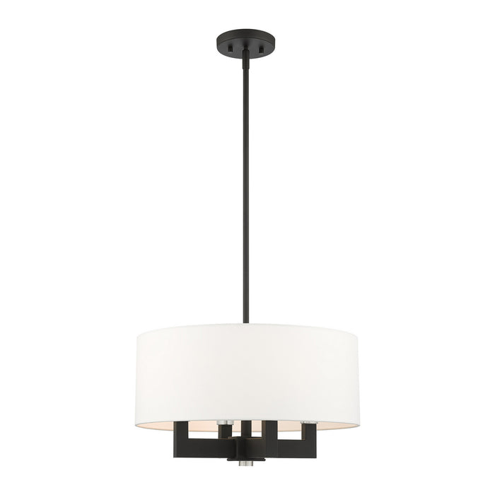 Four Light Chandelier from the Cresthaven collection in Black finish