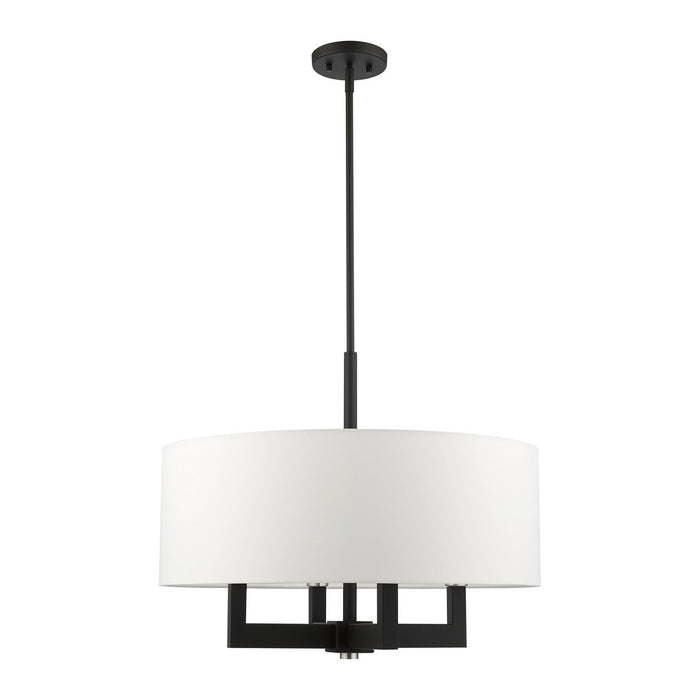 Four Light Chandelier from the Cresthaven collection in Black finish