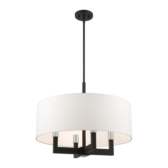 Four Light Chandelier from the Cresthaven collection in Black finish