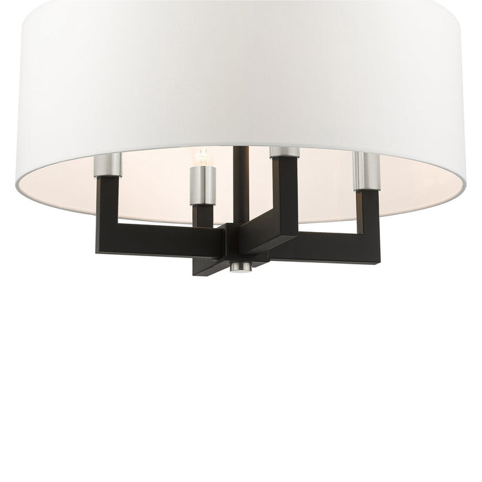 Four Light Chandelier from the Cresthaven collection in Black finish