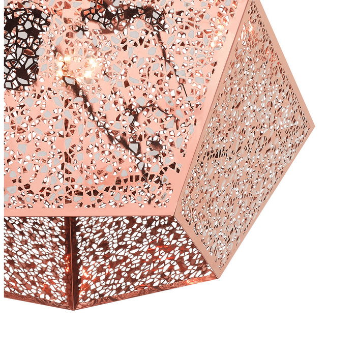 One Light Pendant from the Aberdeen collection in Rose Gold finish