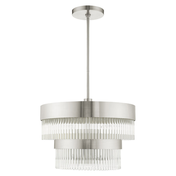Five Light Chandelier from the Norwich collection in Brushed Nickel finish