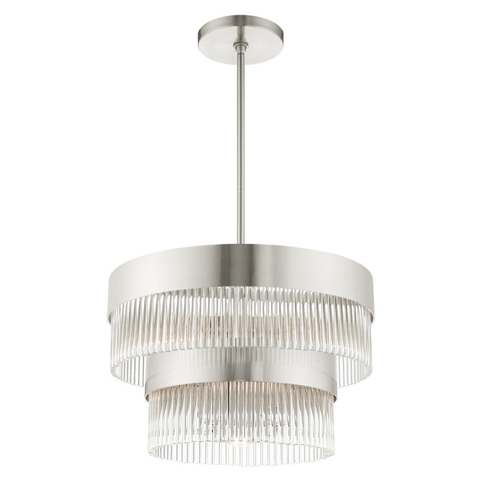 Five Light Chandelier from the Norwich collection in Brushed Nickel finish