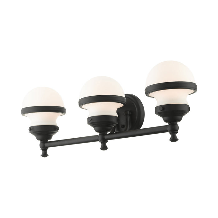 Three Light Vanity from the Oldwick collection in Black finish