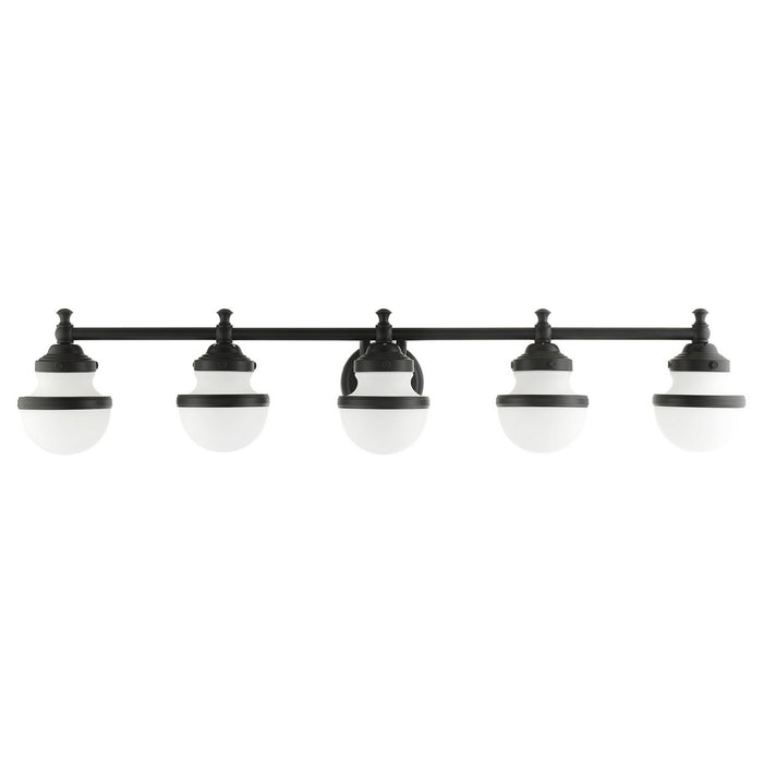 Five Light Vanity from the Oldwick collection in Black finish