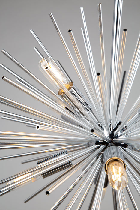 Eight Light Chandelier from the Sunburst collection in Chrome finish